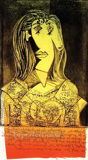 Bust of Woman in Chair IX 1938 cubist Pablo Picasso Oil Paintings
